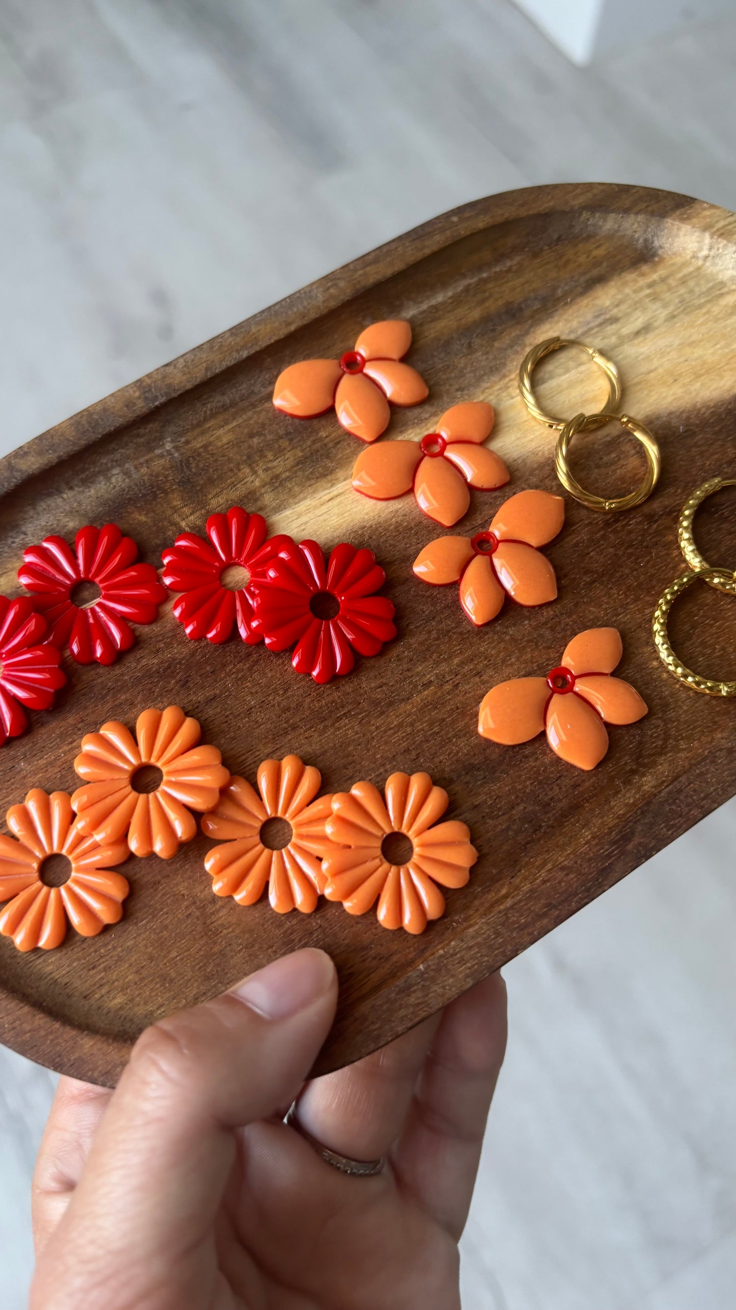 Orange et rouge